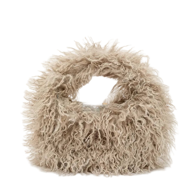 Borsa a mano Nalì Furry MCBS0016 Grigio Donna