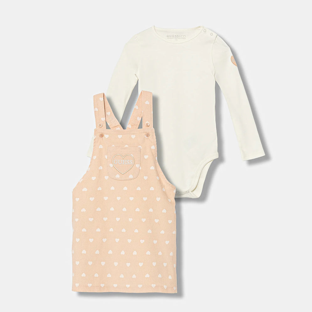 Set Body+Gonna GUESS A5BG09 Crema Bambina