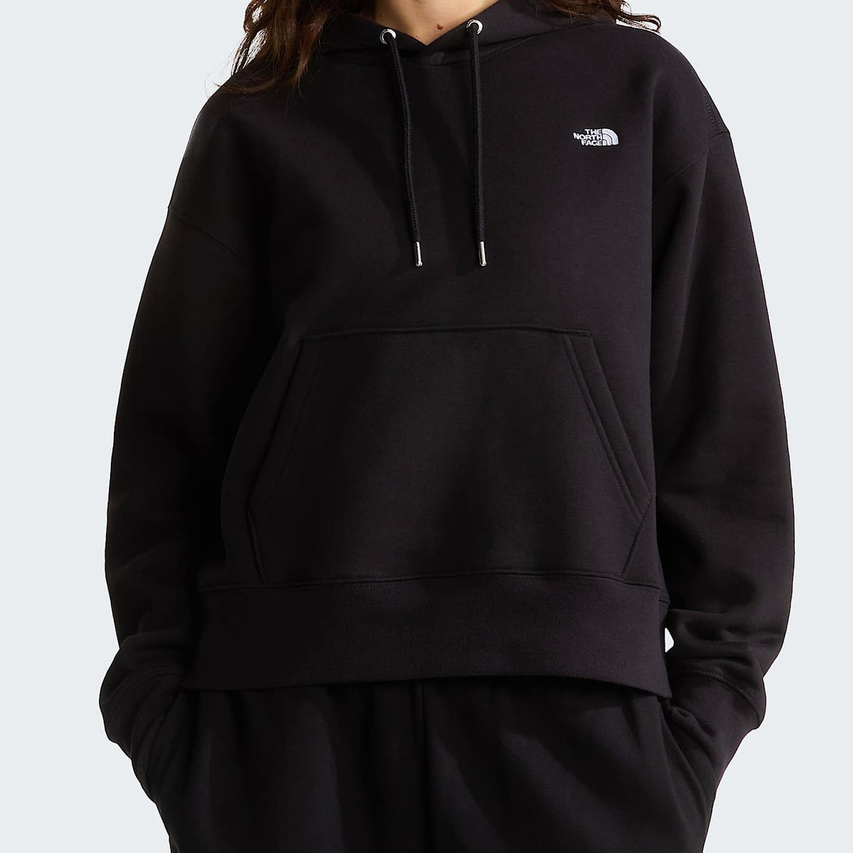 Felpa con cappuccio The North Face TNF Essential Simple Dome Boxy NF0A8HBXJK31 Nero Donna