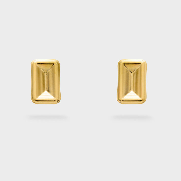 Orecchini zigrinati Nalì Square TLOR0008 Oro Donna
