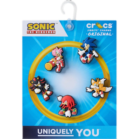 Jibbitz Crocs Sonic the Hedgehog set da 5 pezzi multicolore - Accessori scarpe Crocs unisex