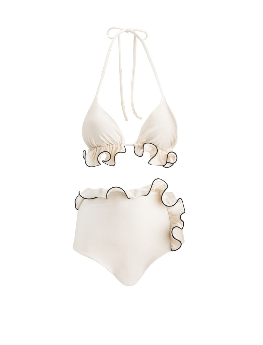 WAVE BIKINI 26 ISABEL BEACHWEAR Almond/Black