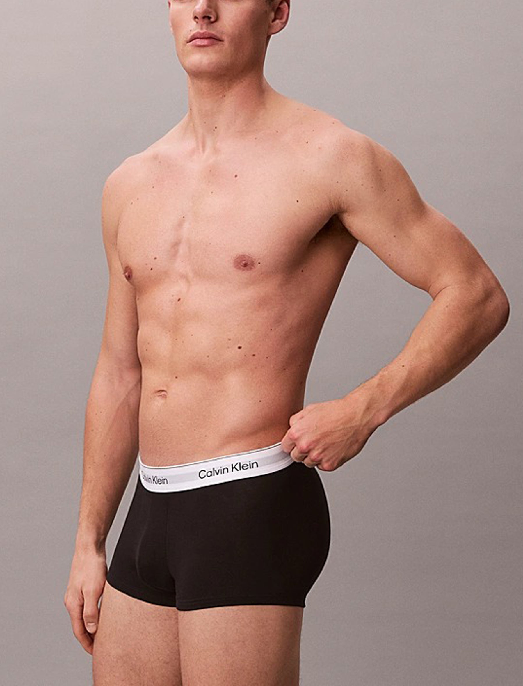 Boxer vita bassa Calvin Klein in confezione da 3 - Icon Cotton Stretch LV00NB4389 UB1