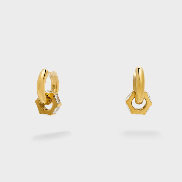 Orecchini Nalì Hoop PWOR0038 Oro Donna