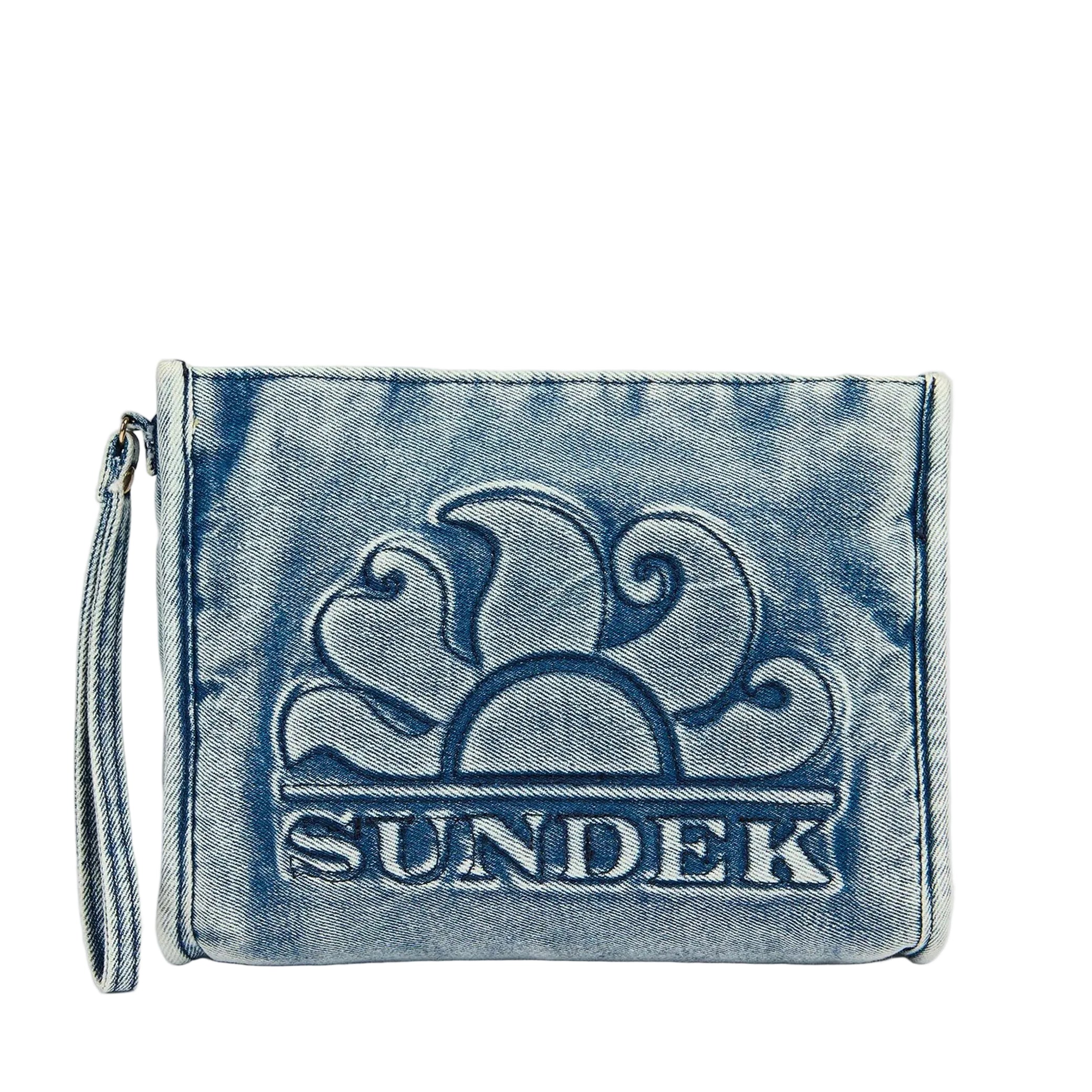 Pochette in canvas Sundek AW920ABCV400 Denim