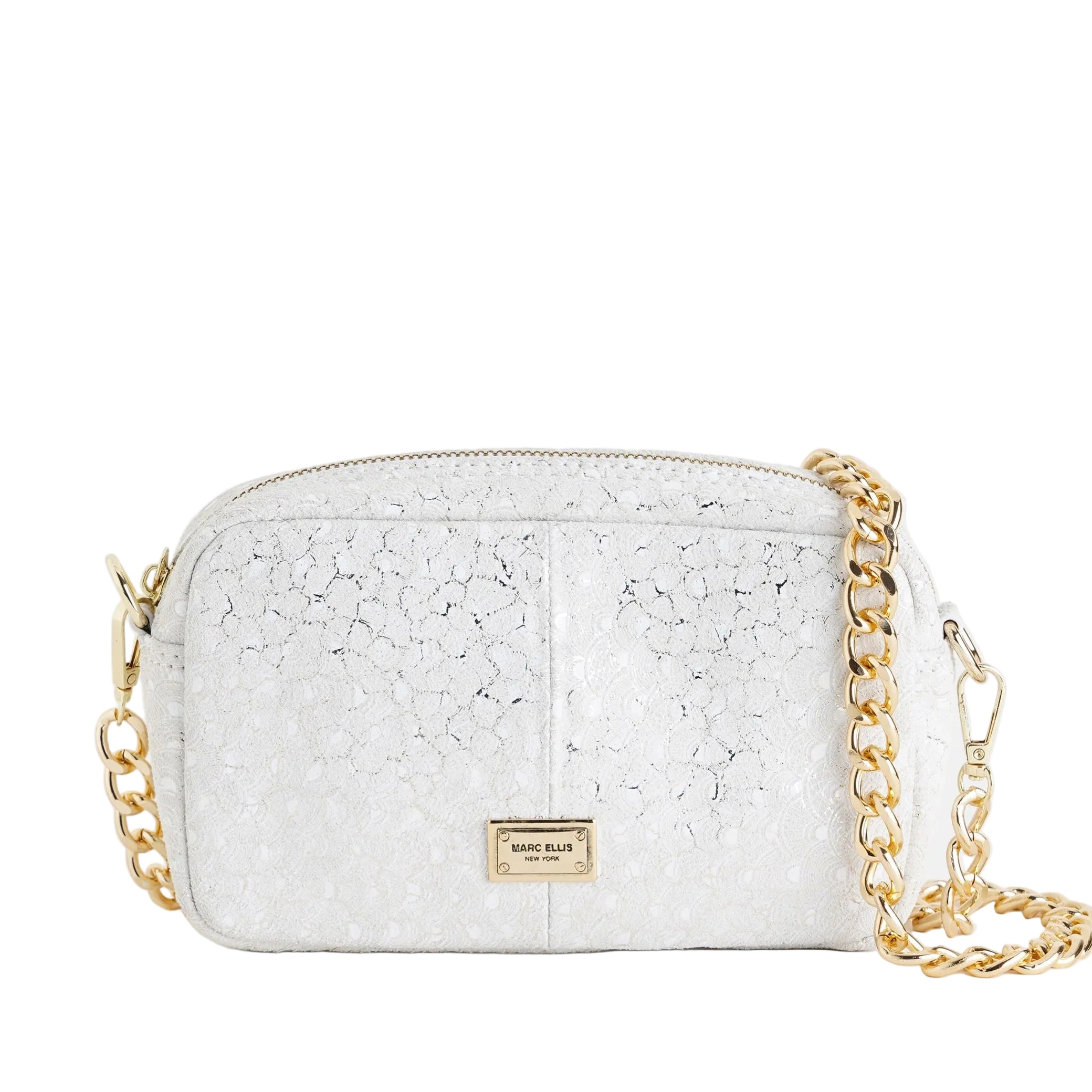 Borsa a tracolla Marc Ellis Juliet Kc Off Blanc/Gold