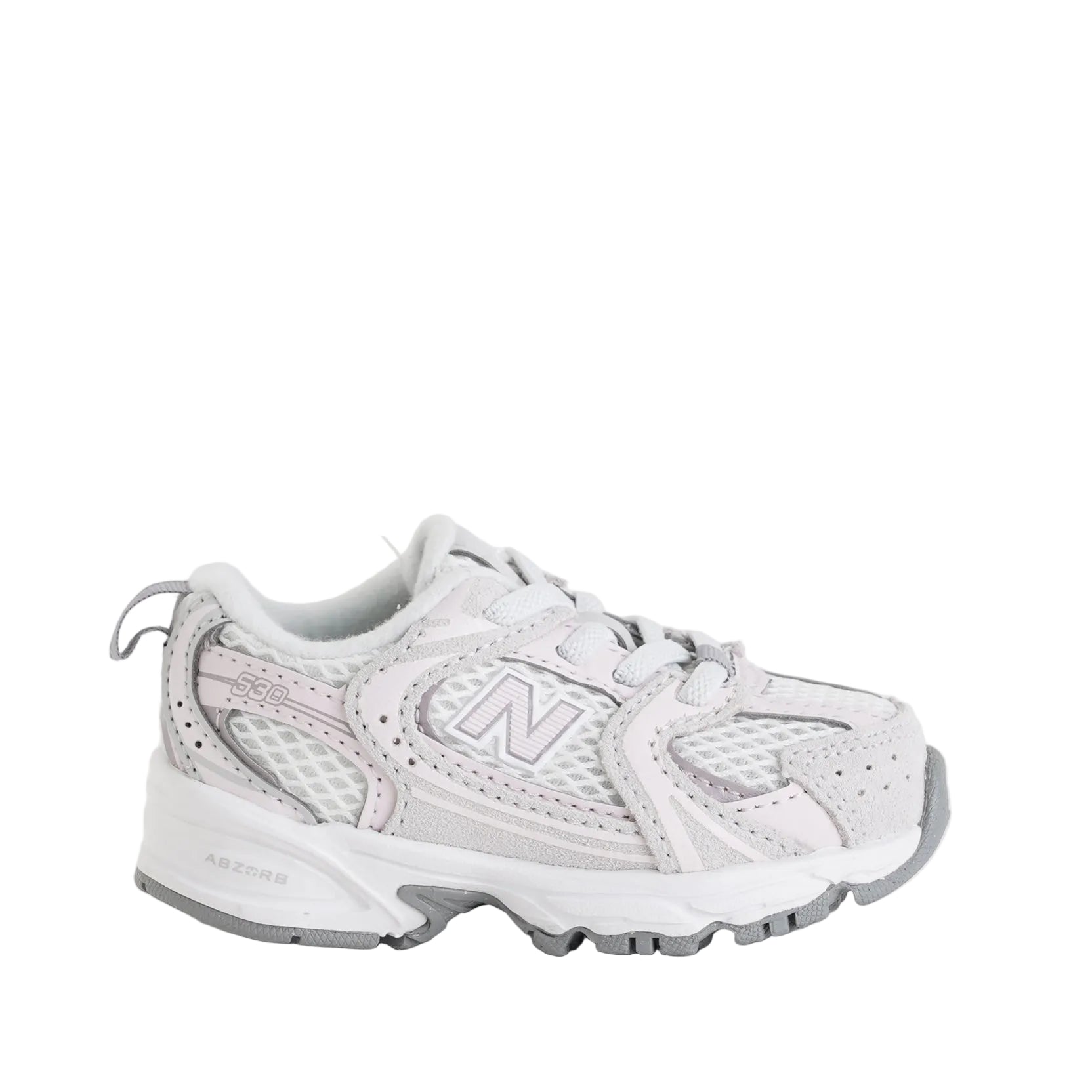 Sneakers 530 Bungee Lace New Balance I530851 Grey Matter/Pink Salt Unisex bambino