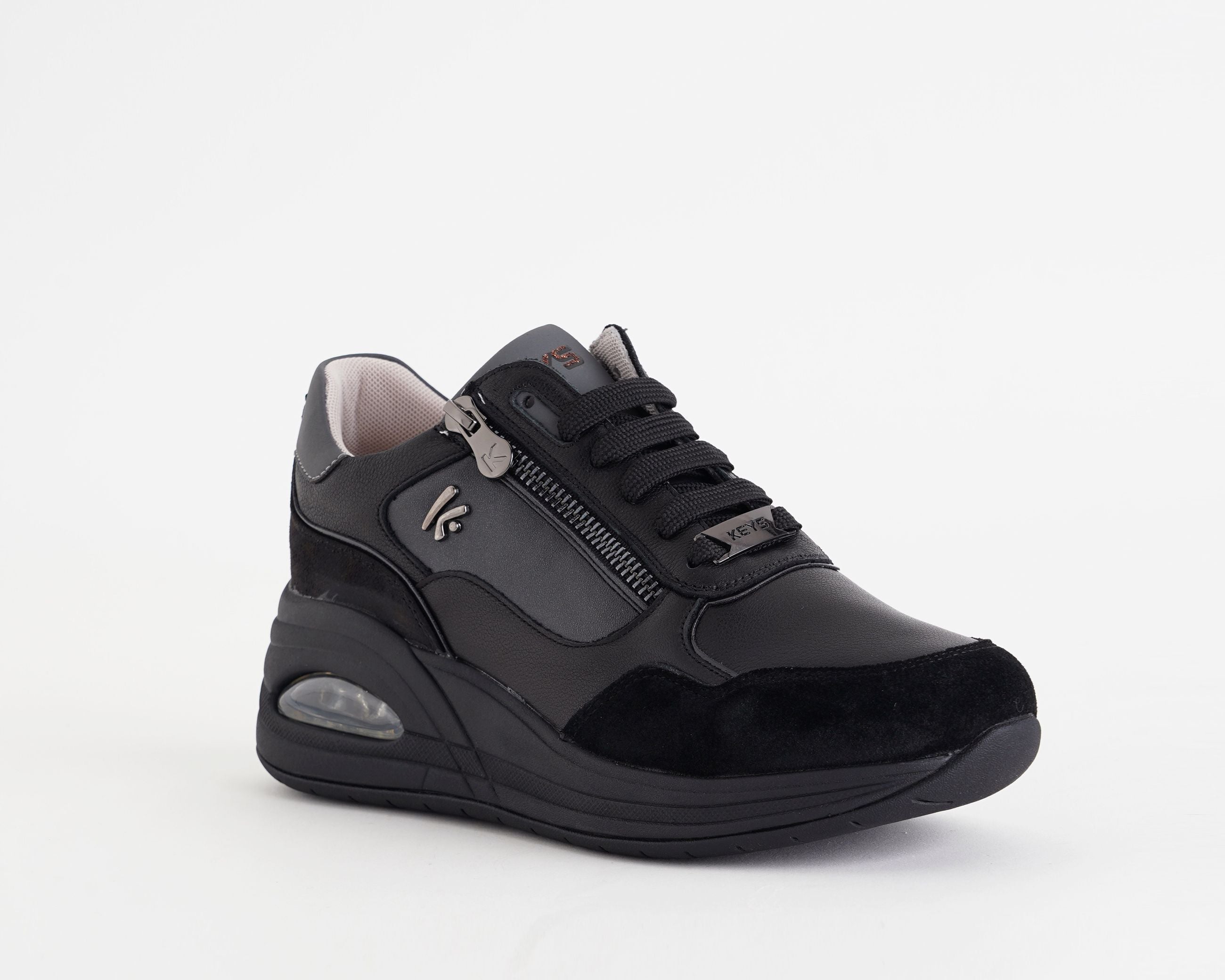 Sneakers con zeppa Keys K-13610 Black