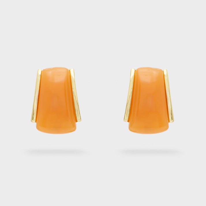 Orecchini con clip Nalì Aura VSOR0007 Oro/Arancio