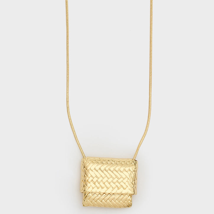 Collana mini pouch intarsiata NALI' PUCL0006 Oro Donna