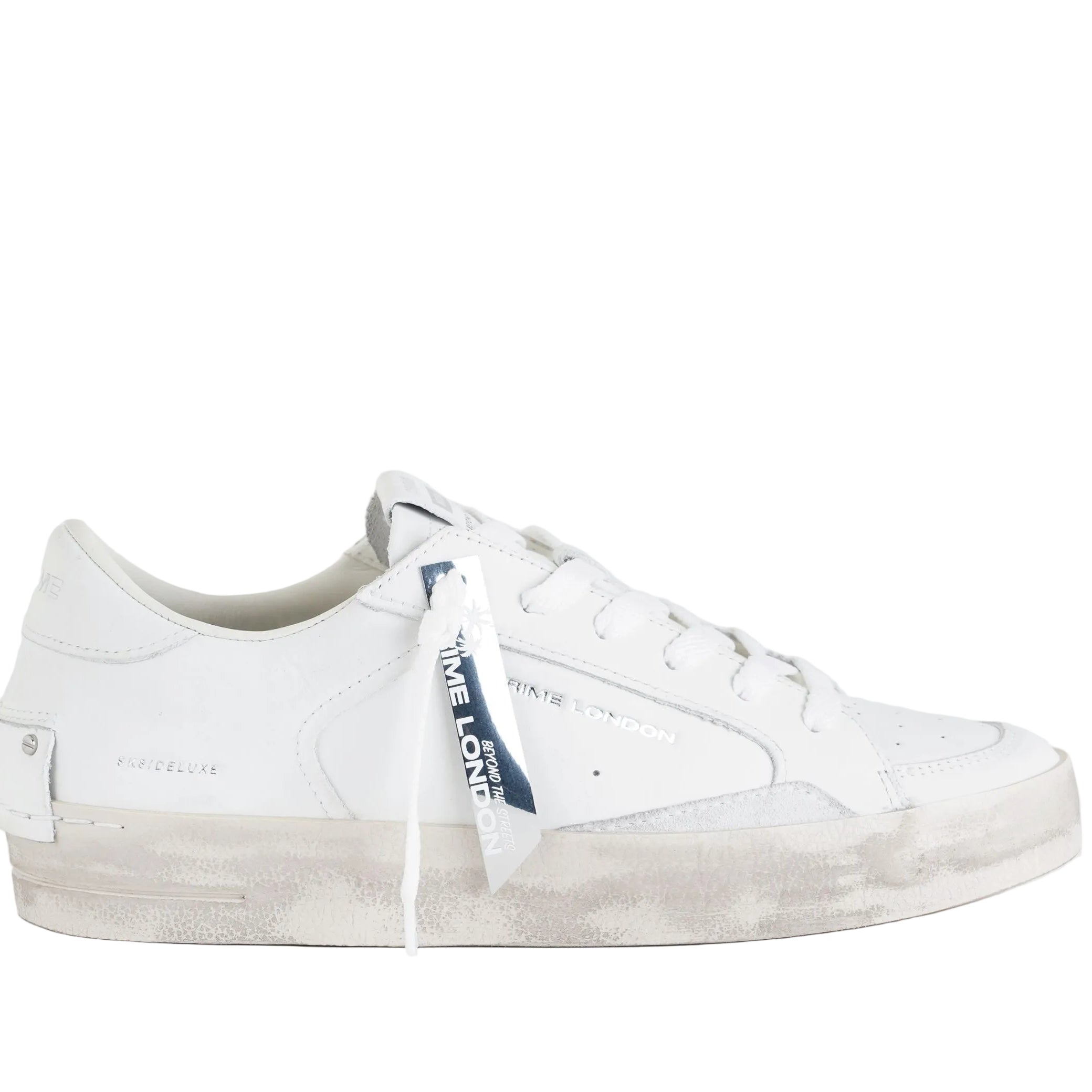 Sneakers Crime London Skate Deluxe White uomo – vista frontale