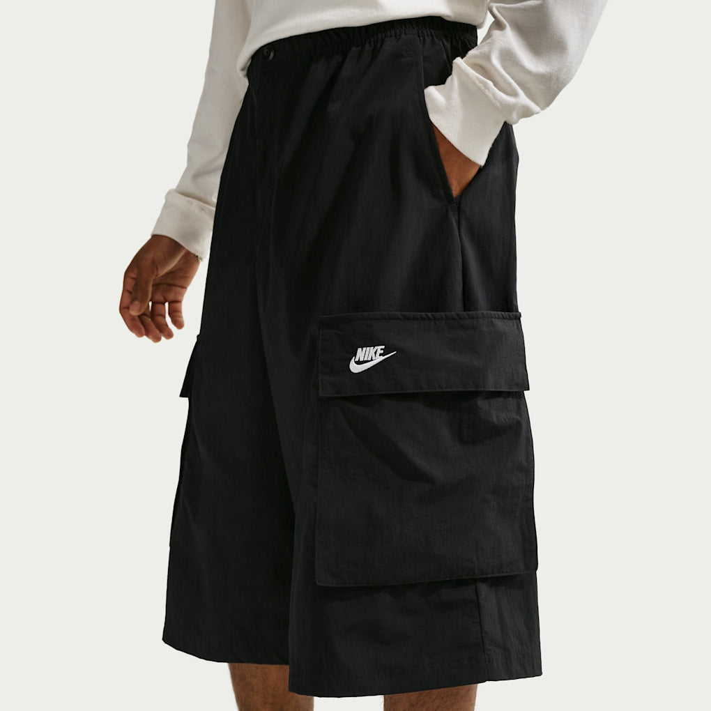 Pantaloncini oversize cargo Nike Sportswear Club IF8542-010 uomo colore Black/(White)