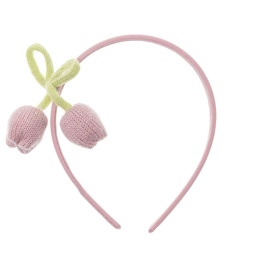 Cerchietto in fascia morbida con pompon SIENA 200106765 Bambina