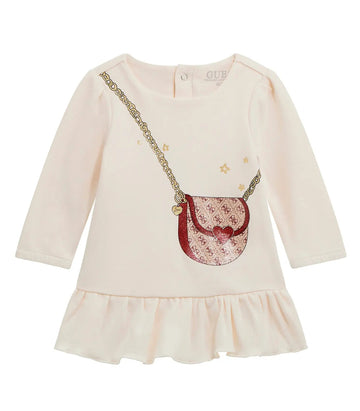 Abito manica lunga GUESS S5BG01 Cream White Bambina