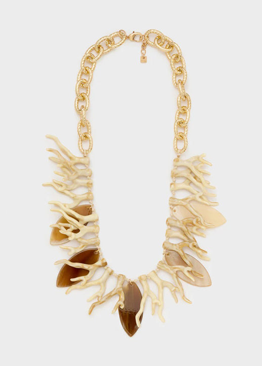 Collana lunga Nalì con elementi marini EMCL1220 Bianco