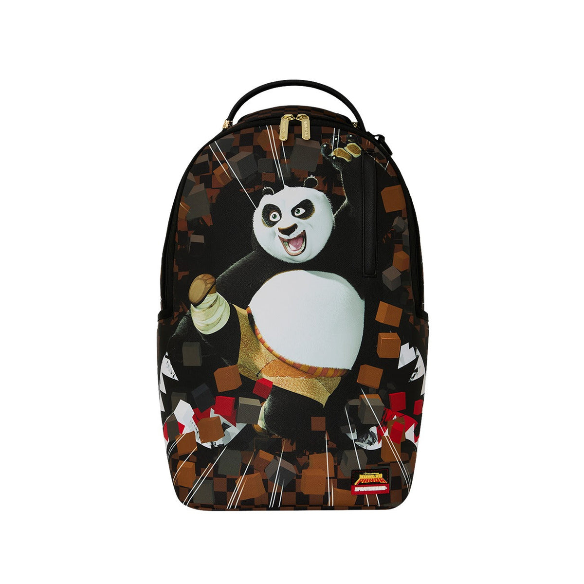 Zaino Sprayground Kung Fu Panda Po Checker Karate Kick Backpack 910B8777NSZ Unisex Bambino