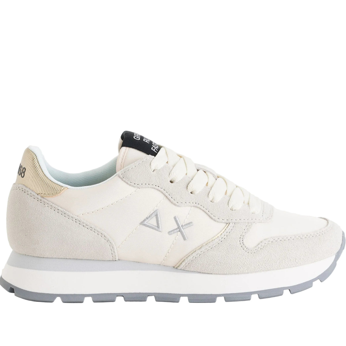 Sneakers SUN68 Ally Gold Silver Z46202 Bianco/Panna