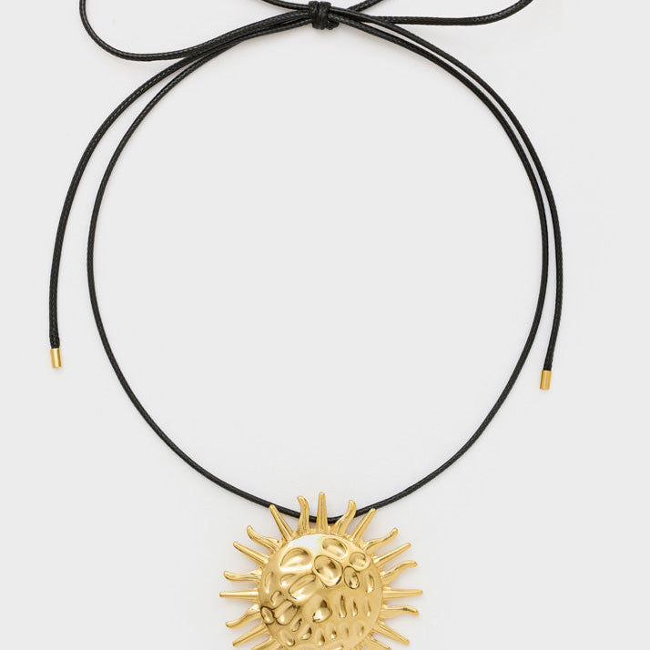 Collana Nalì Sun MECL0235 Nero/Oro Donna