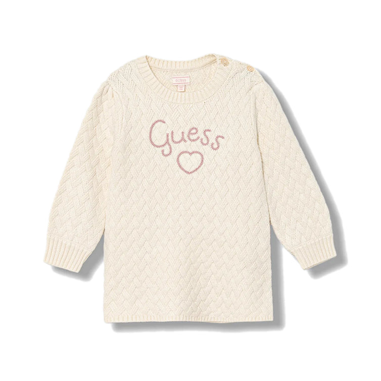 Abito maglione+slip GUESS A5BK10 Crema Bambina