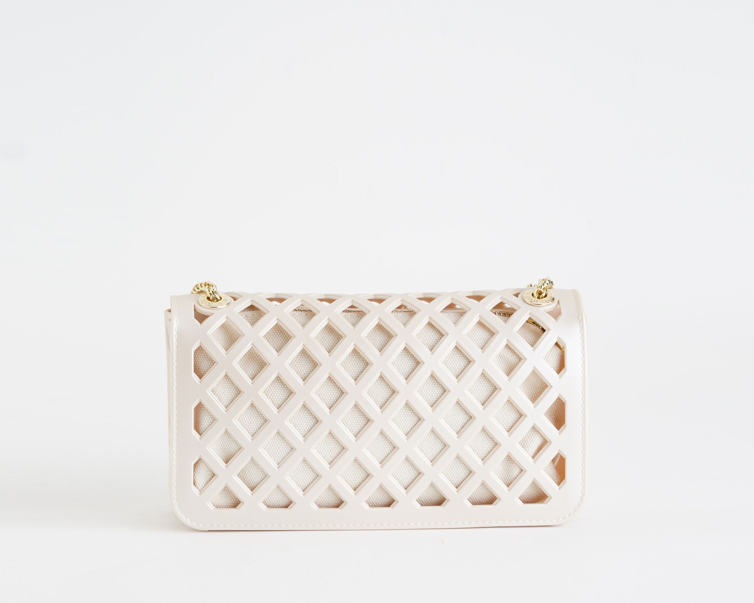 Borsa a spalla Marc Ellis Flat Basket Donna Black Light Gold – Vista posteriore