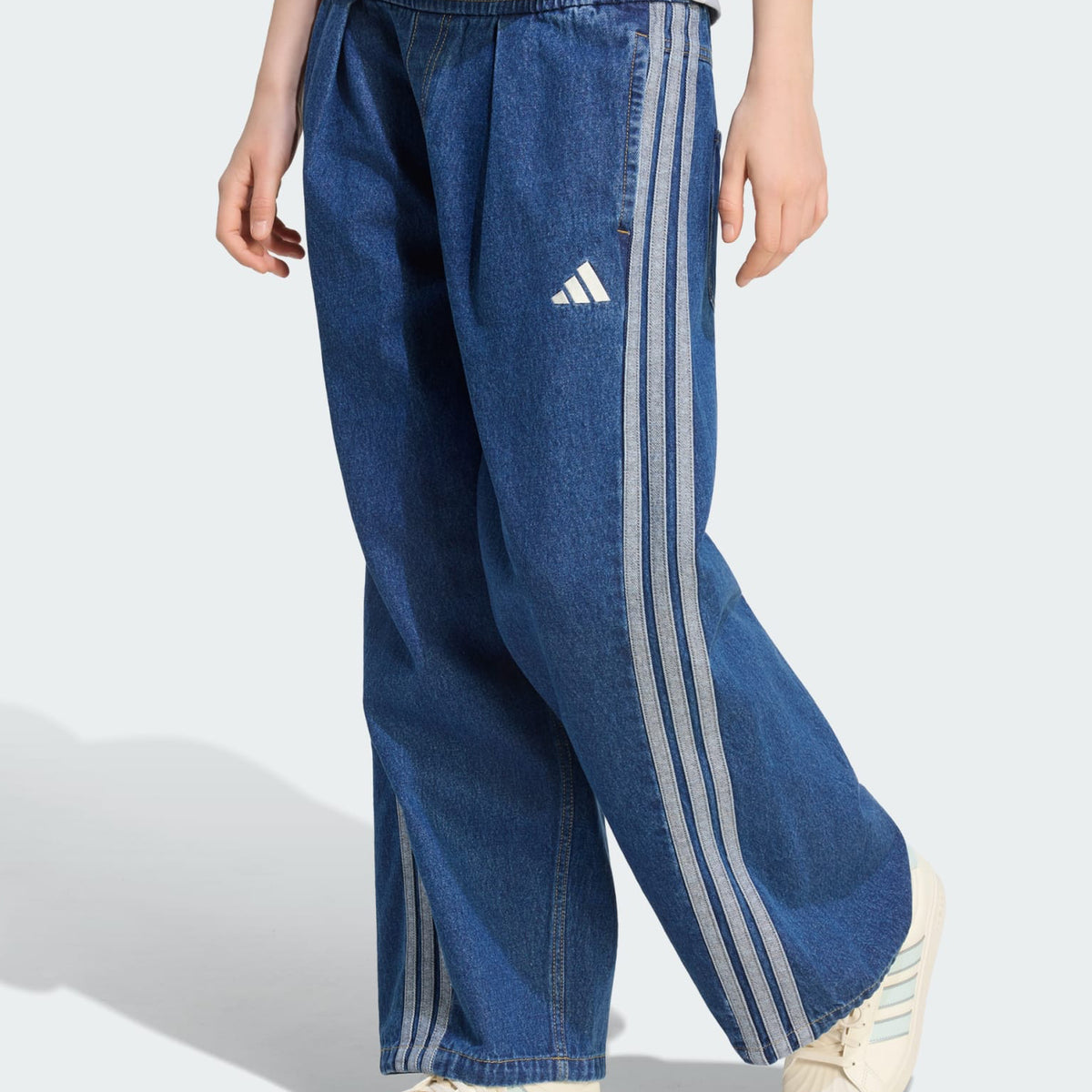 Jeans ampi Adidas KV0618 Preloved Ink donna loose fit