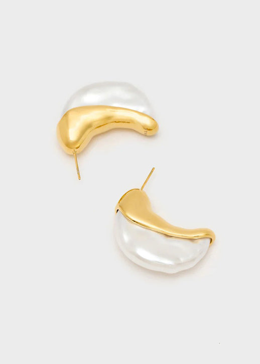 Orecchini Nalì Pendenti Con Perla PWOR0035 Bianco/Oro