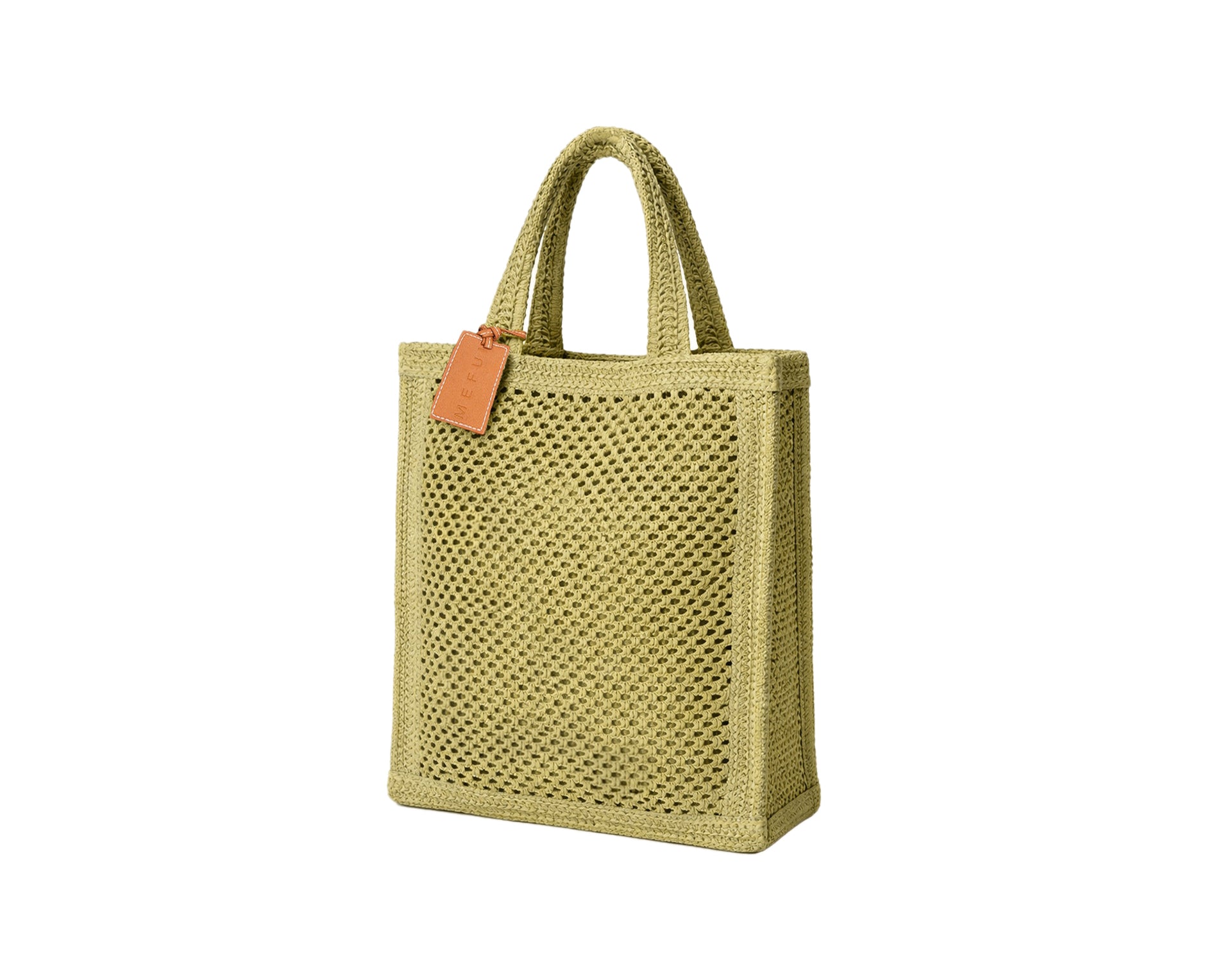 Me Fui SW0050-GN Green - Beachbag in rafia donna