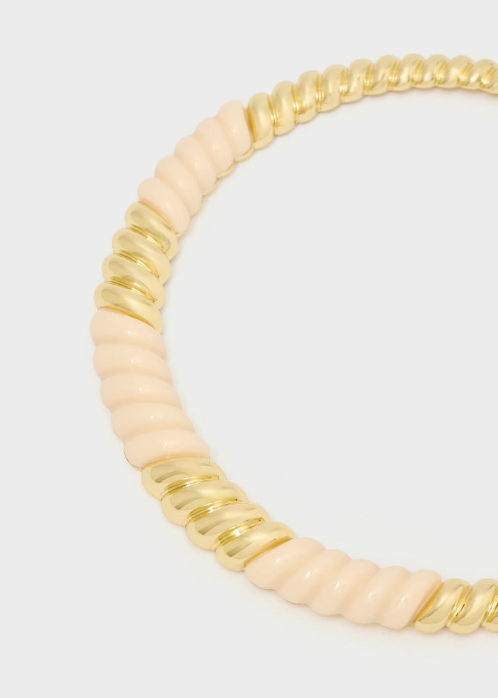 Collana rigida Nalì Sand VSCL0003 Off white/Oro