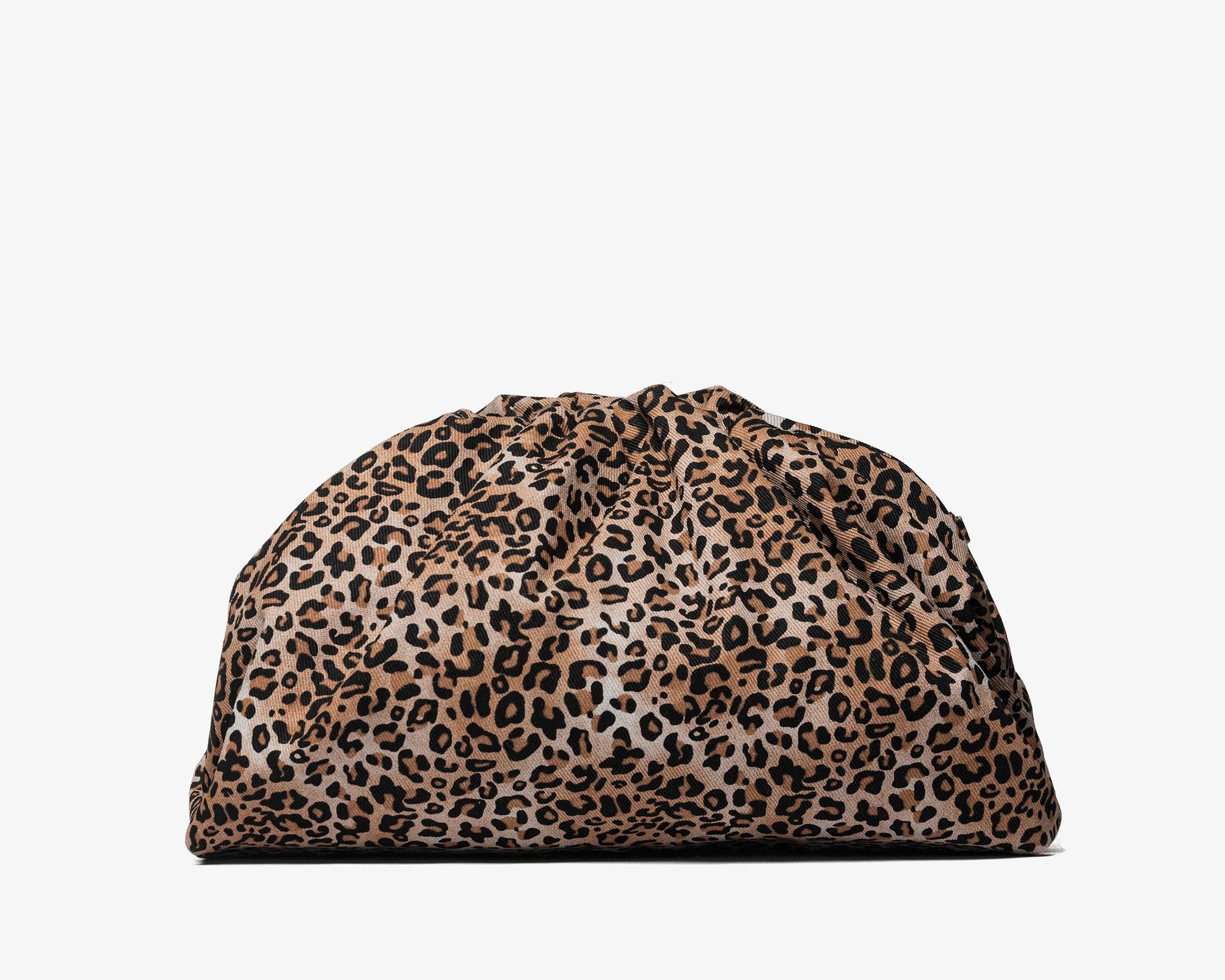 Pochette Sécret Pon-Pon Capri Canvas Leopard Donna – tracolla regolabile, chiusura automatica, H.22xL.37xP.11 cm