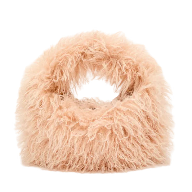 Borsa a mano Nalì Furry MCBS0019 Rosa Cipria Donna