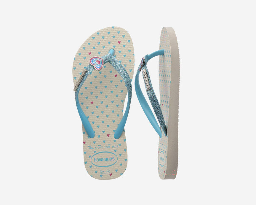 Sandalo Mare Havaianas Kids Slim Glitter Trendy 4146976 Beige (0121)