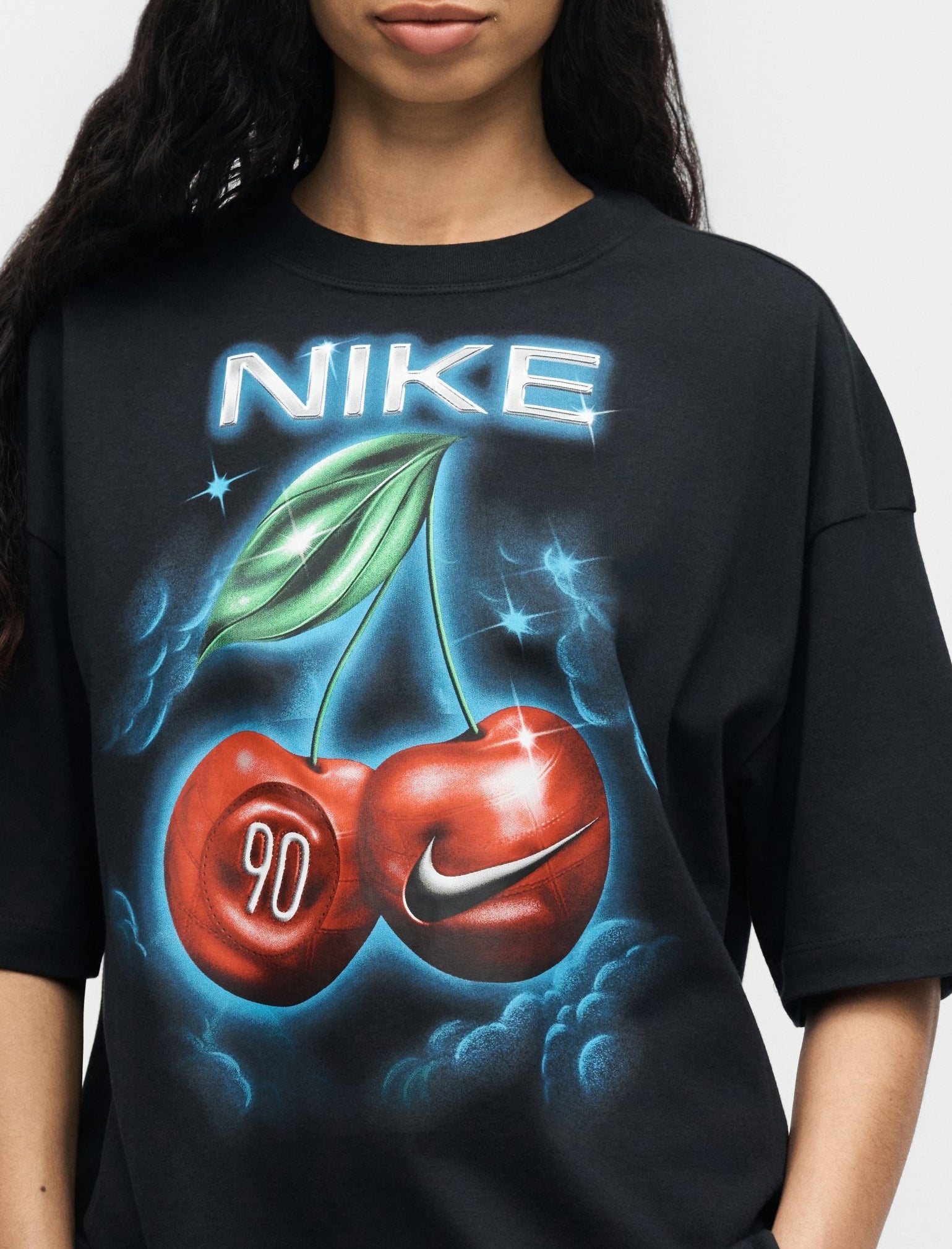 T-Shirt Oversize Nike Sportswear Classic IR7836-010 Donna Black | Manfrellotti