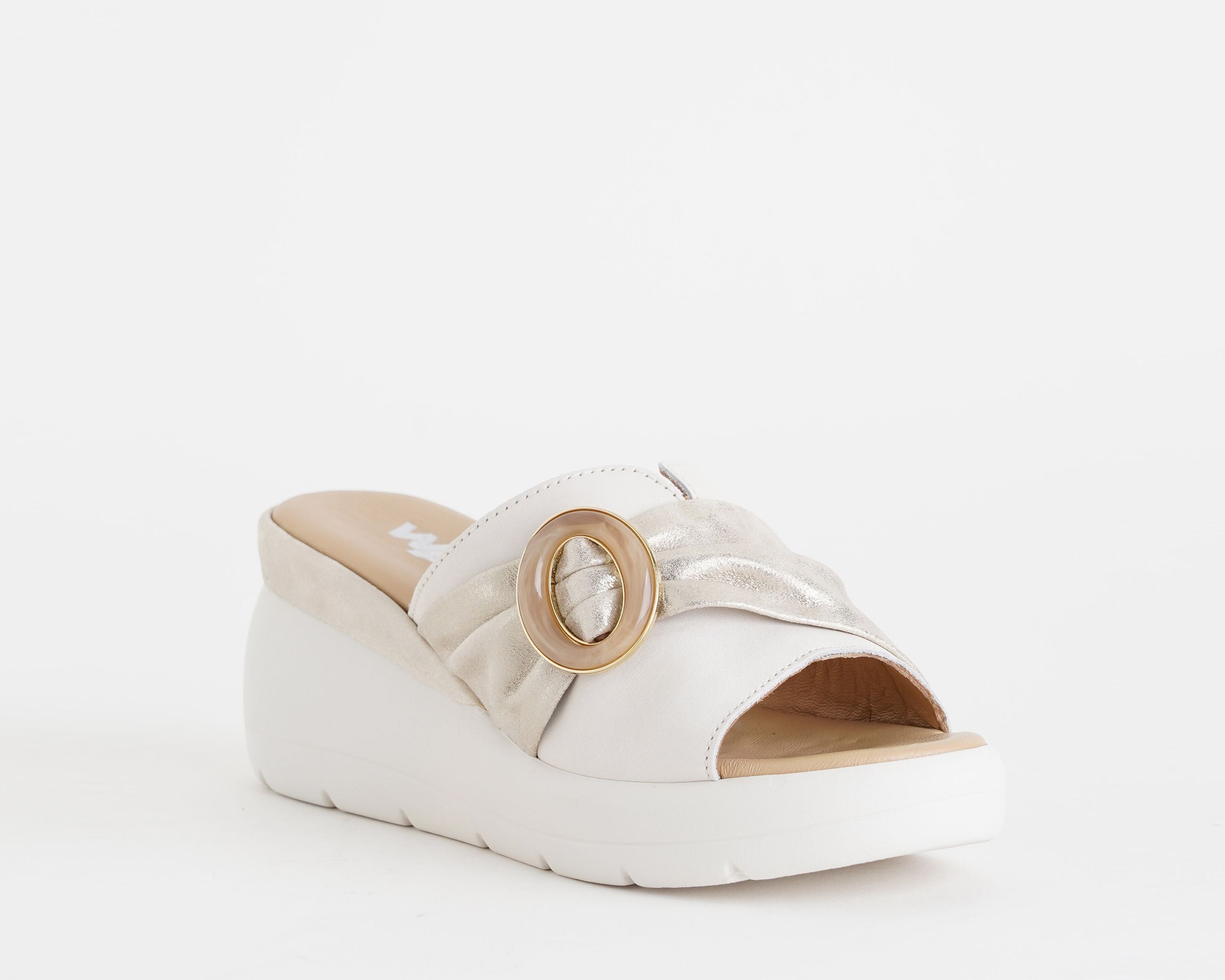 Sandalo con zeppa MELLUSO 019275 Bianco
