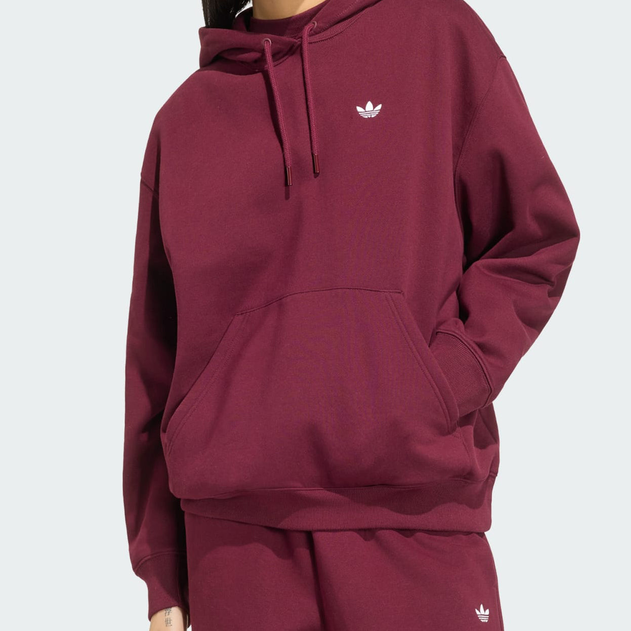Felpa con cappuccio Adidas Essentials KT2274 Maroon Donna
