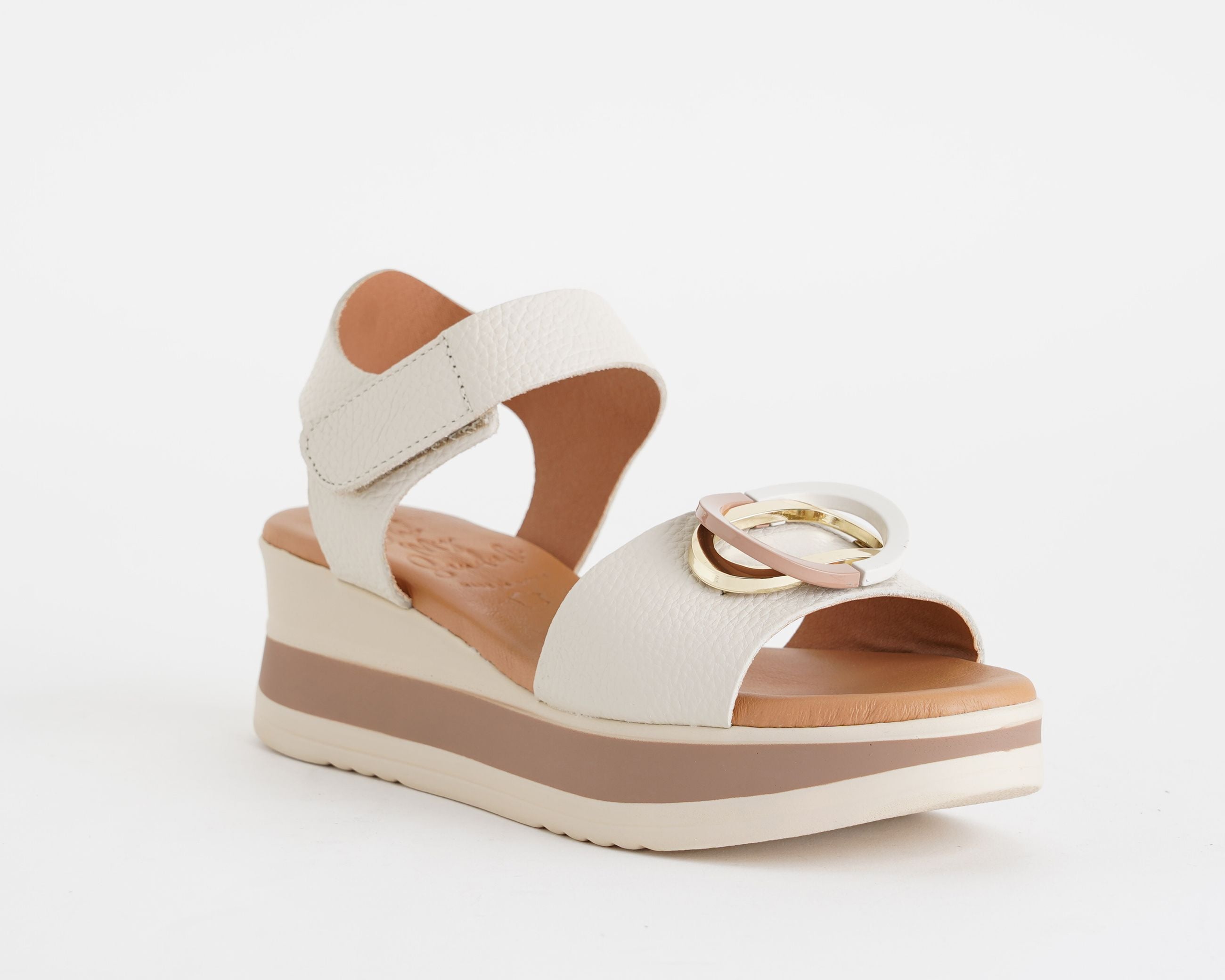 Sandalo con zeppa Oh My Sandals 5974 Hielo Donna