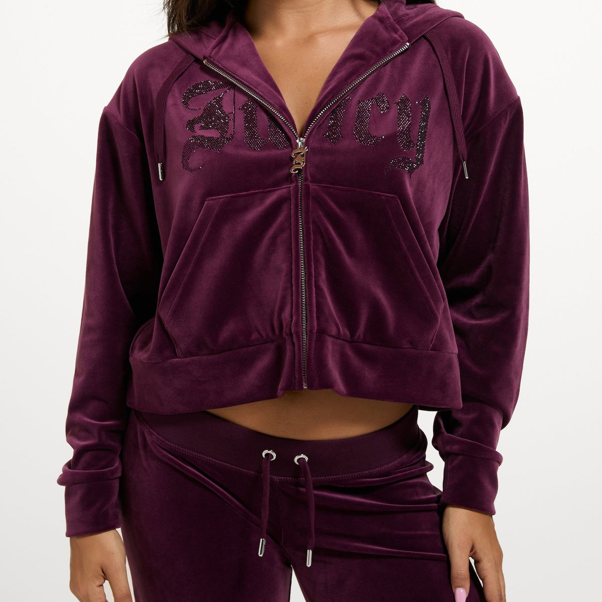 Felpa Juicy Couture Iccle Old Gothic VIJH71047WPFWT1 Winetasting Donna