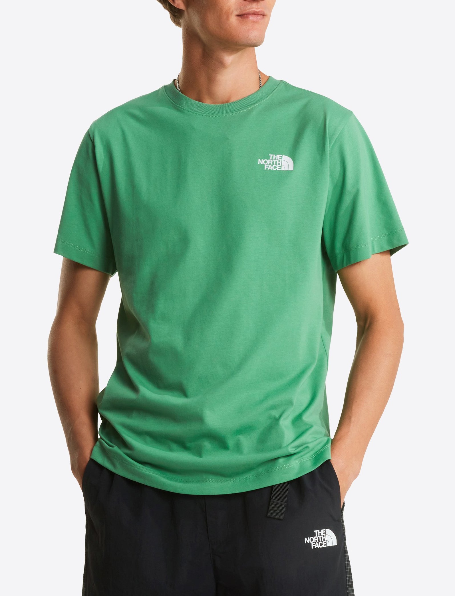THE NORTH FACE NF0A8B6KG571 T-Shirt Evolution NSE Box Regular colore Verde (Dimmed Algae)