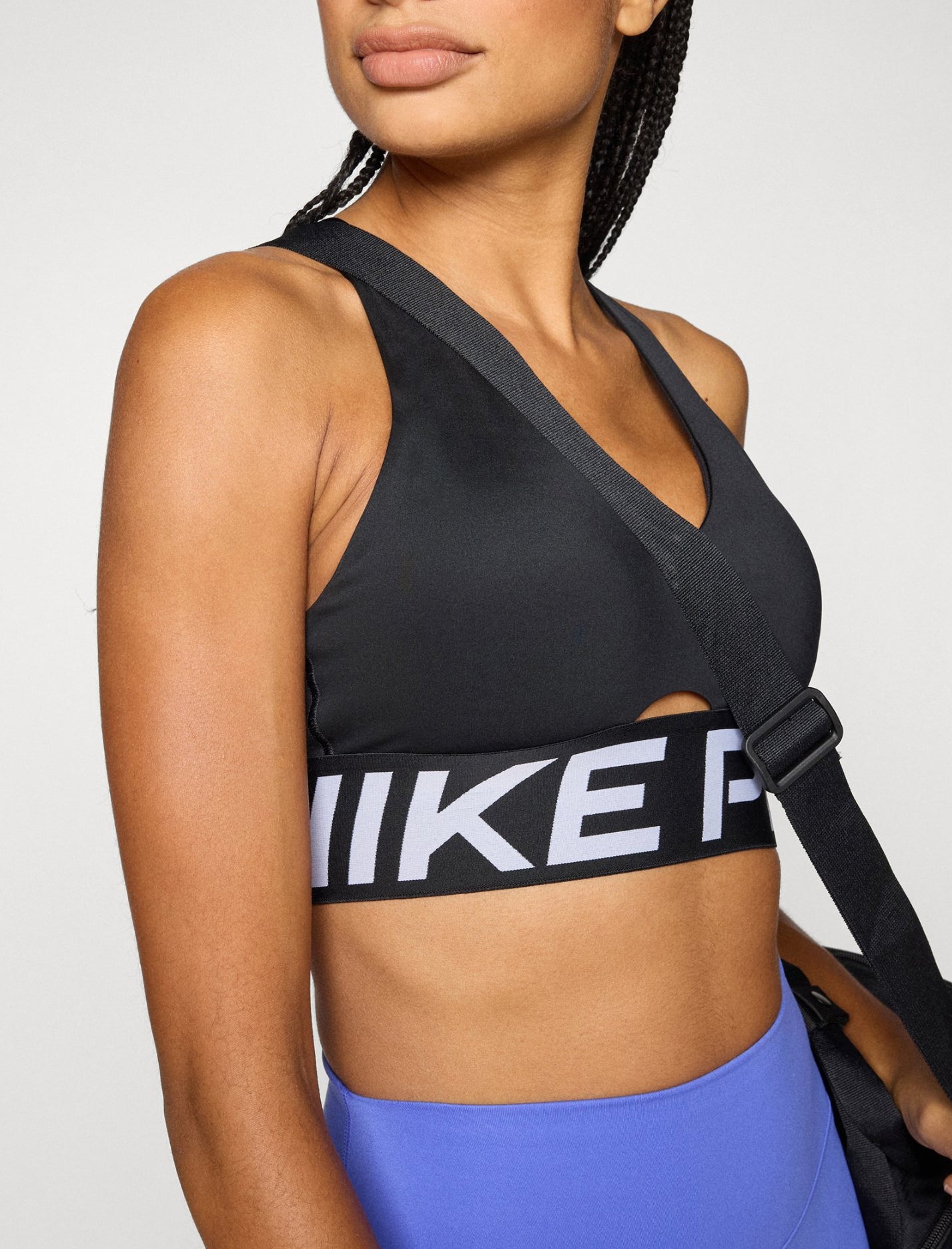 Reggiseno sportivo Nike Pro Sculpt IB9896-010 donna colore Black/White/(White)