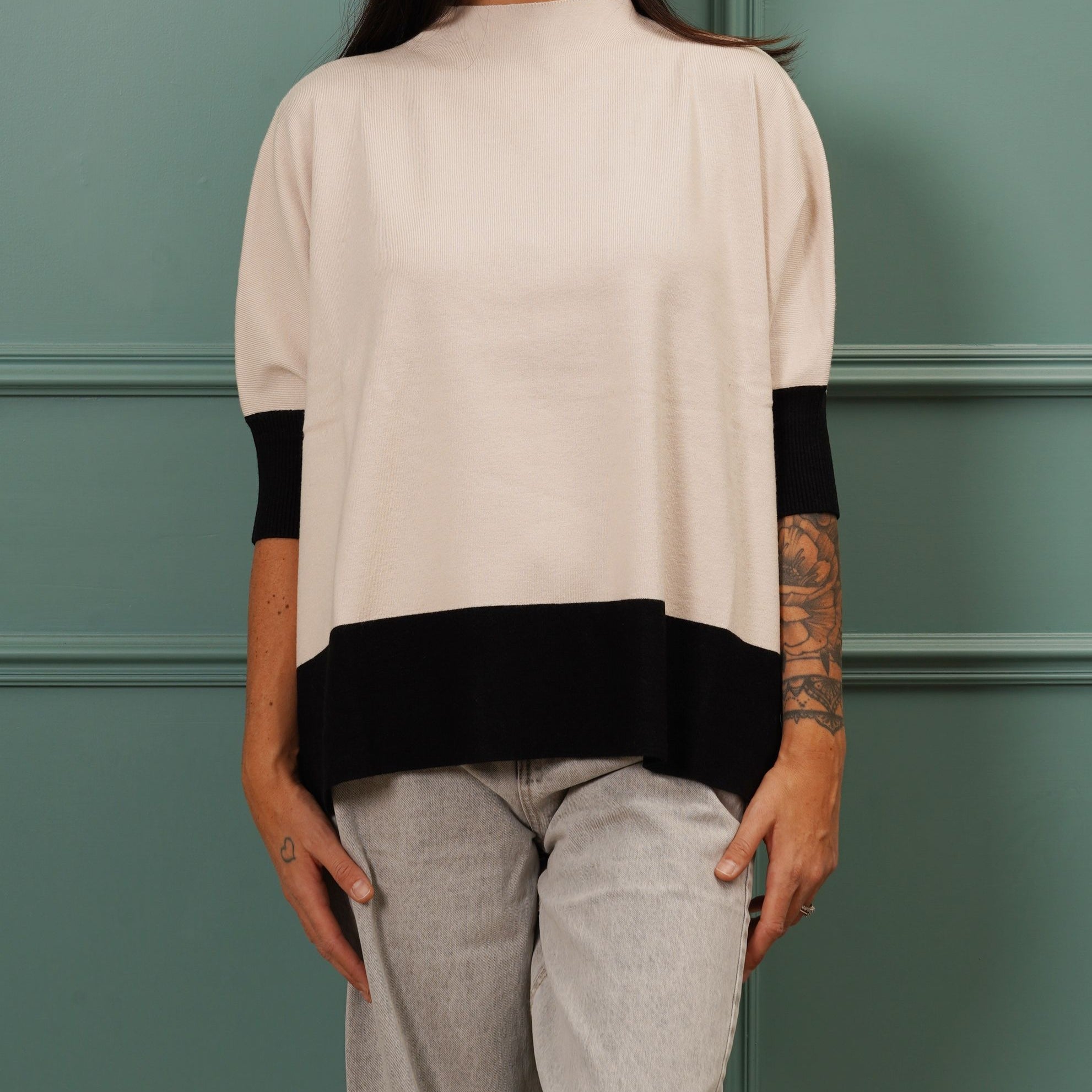 Maglia accollata BB GLAMOUR JN1077 Donna