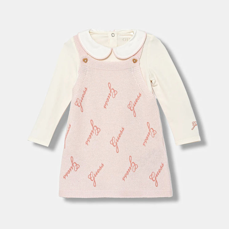 Abito GUESS S5BG11 Crema/Rosa Bambina