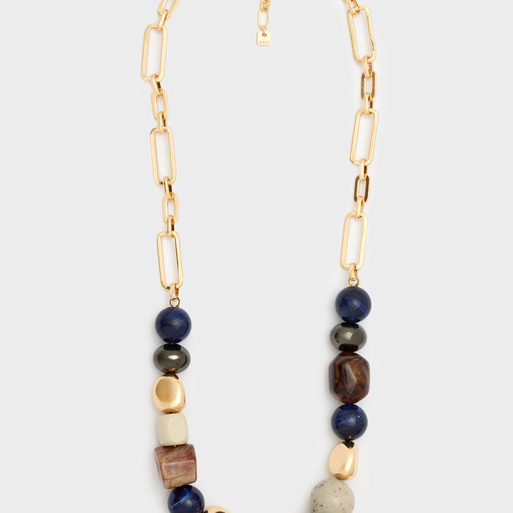 Collana NALI' Pepite ABCL0378 Oro/Blu Donna