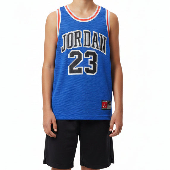 Canotta in jersey Jordan 23 95A773-B3D colore Game Royal Black — HADDAD JORDAN