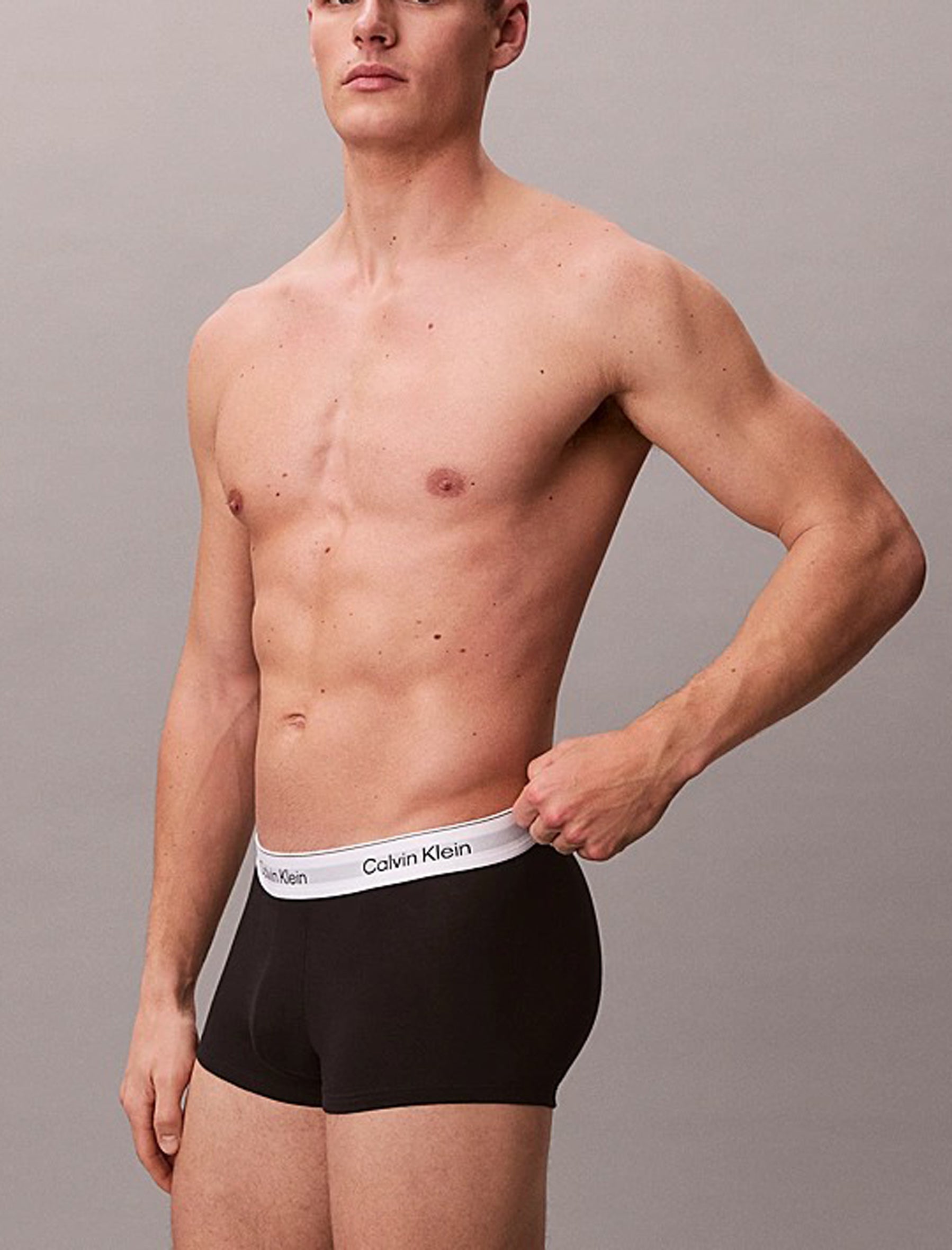Boxer vita bassa Calvin Klein in confezione da 3 - Icon Cotton Stretch LV00NB4389 MP1
