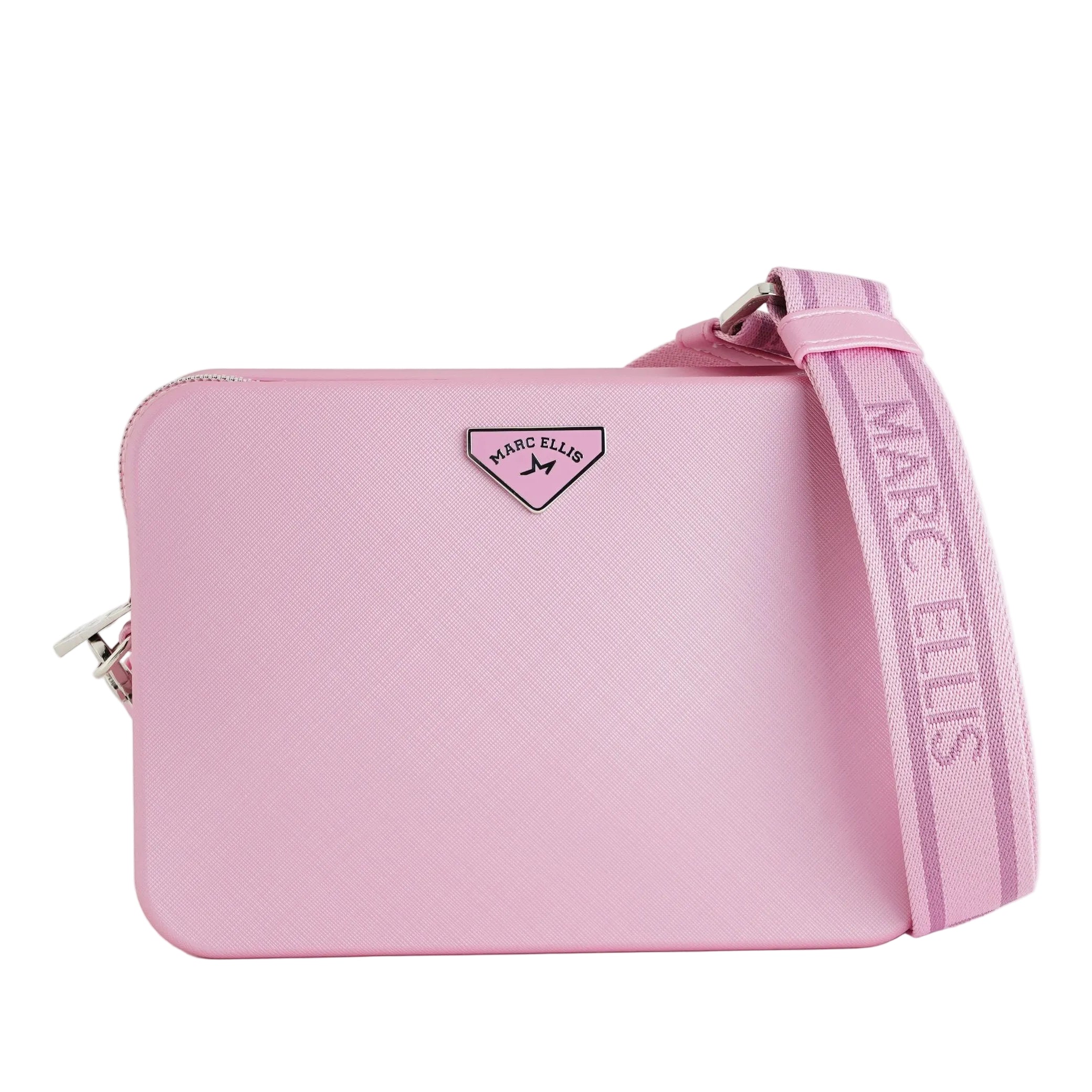Borsa a tracolla Marc Ellis Flat Flowe Donna Cashmere Rose Silver - Vista frontale