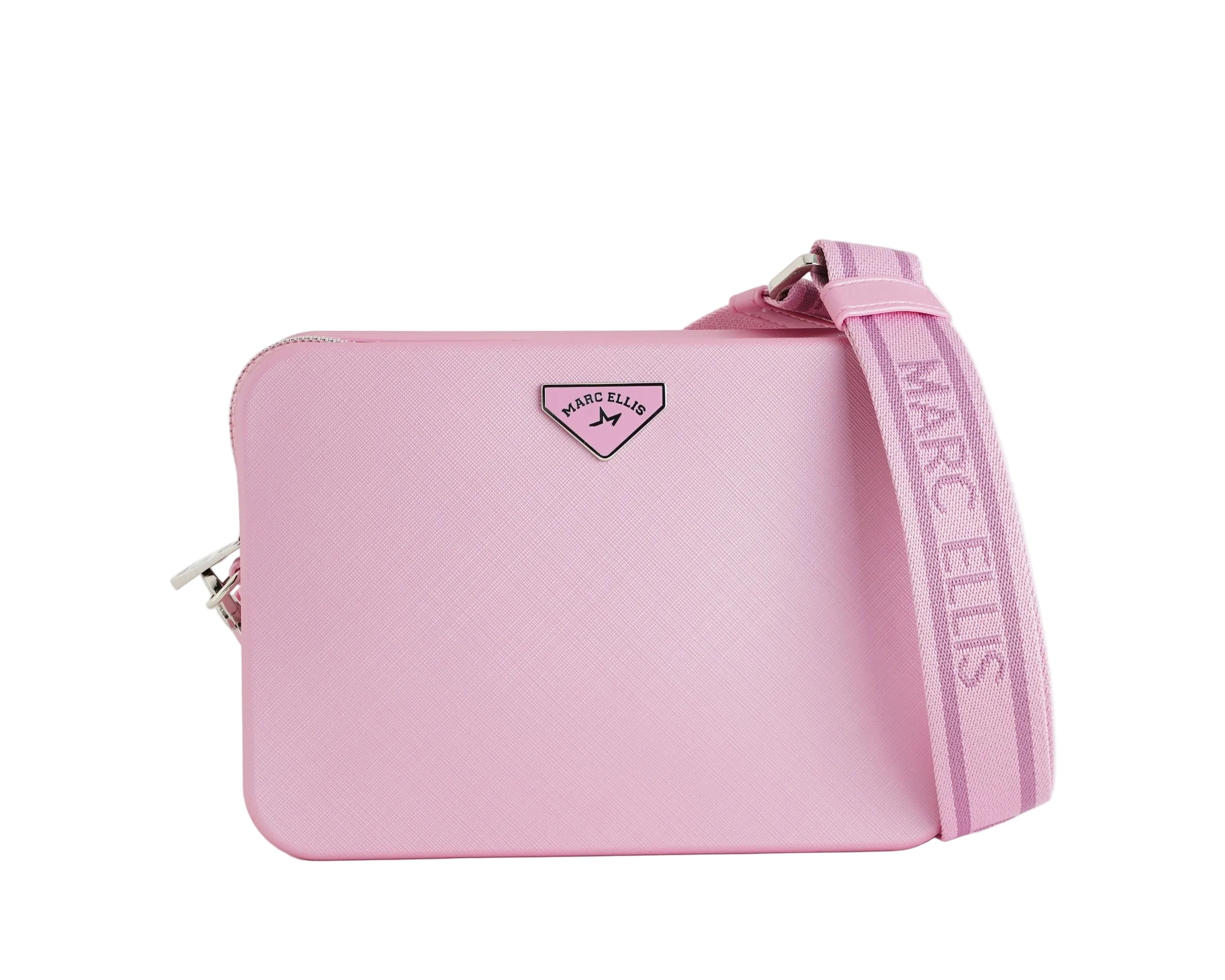 Borsa a tracolla Marc Ellis Flat Flowe Donna Cashmere Rose Silver - Vista frontale