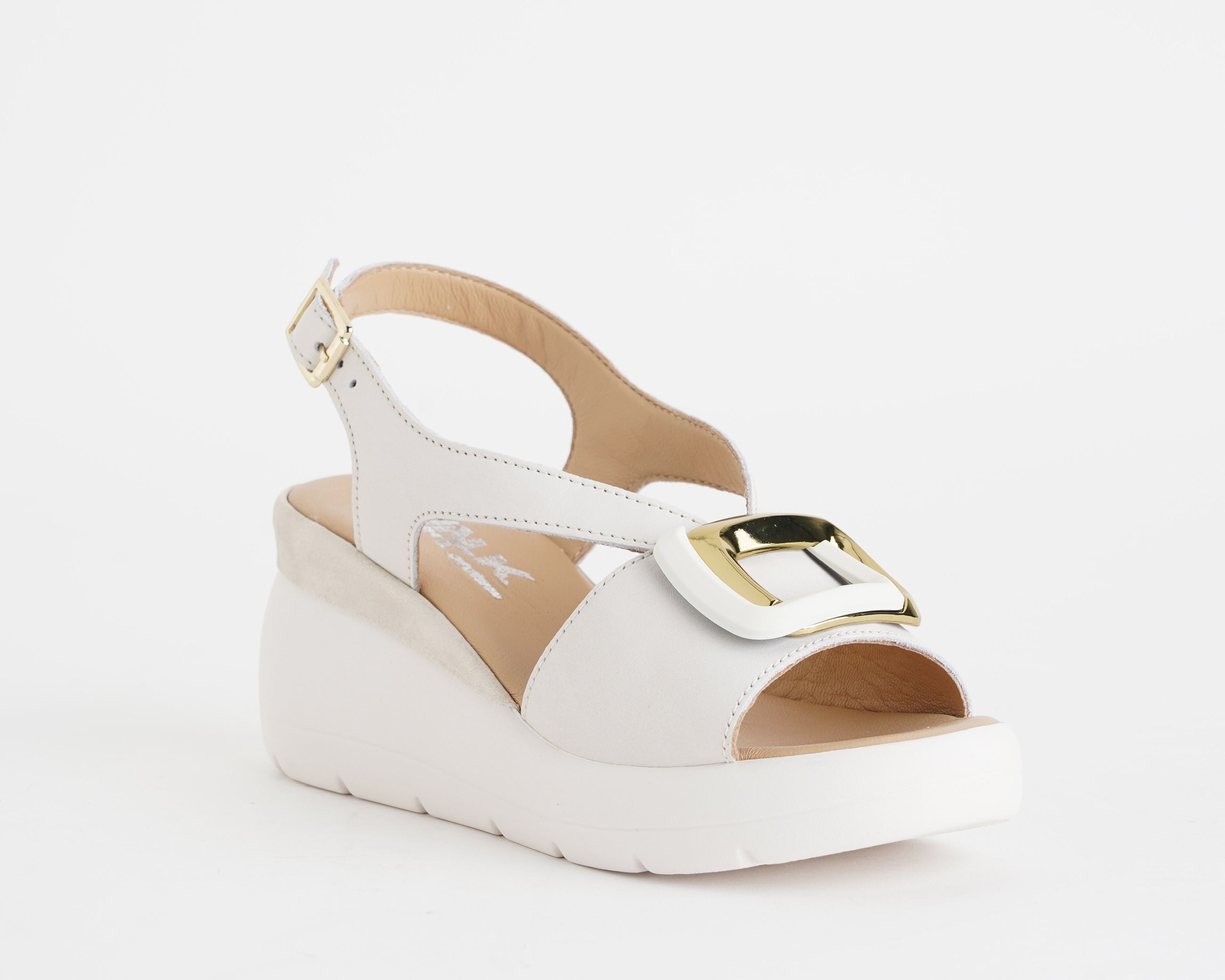 Sandalo con zeppa MELLUSO 019272 Bianco