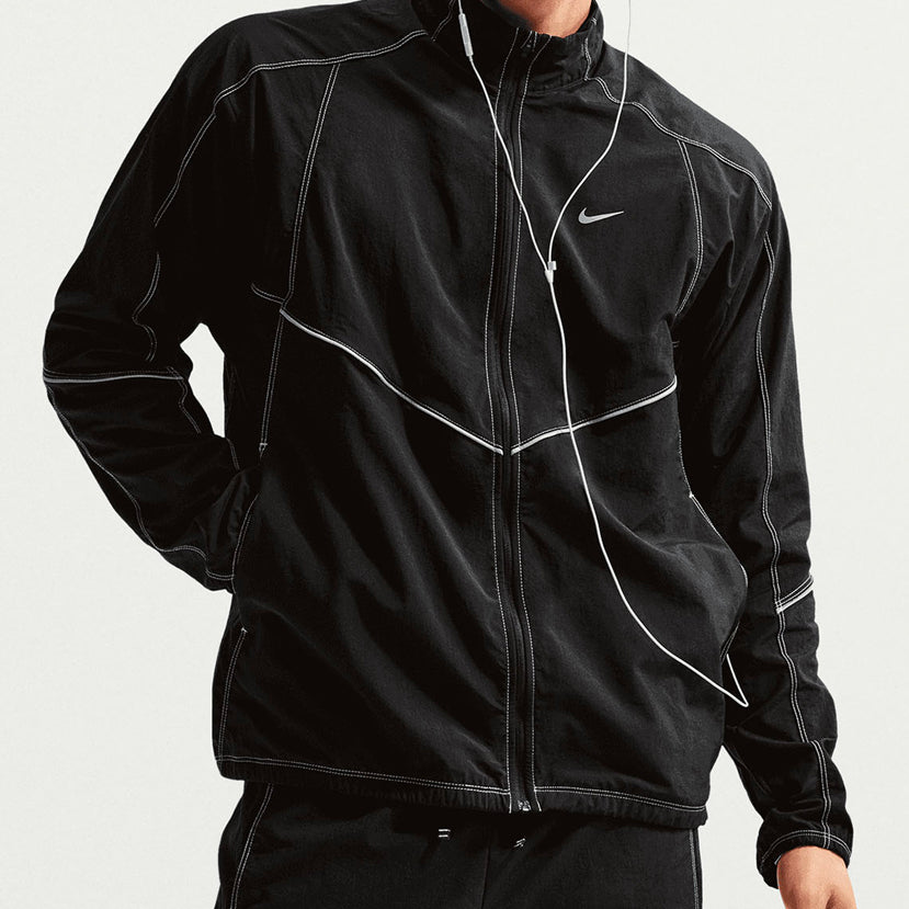 Giacca da running Nike IF2028-010 Black/ (Reflective Silver) Uomo