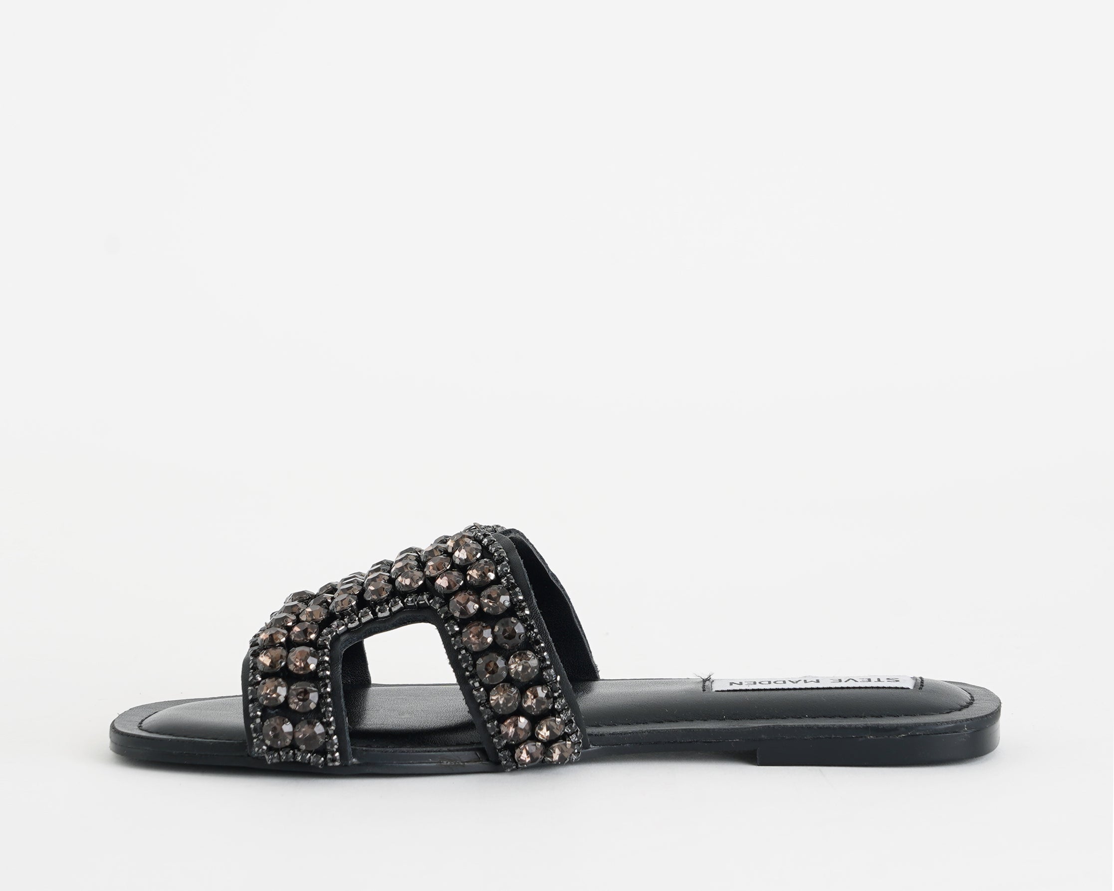 Steve Madden Zaira SMSZAIRA-05O – Sandalo basso donna Nero con strass