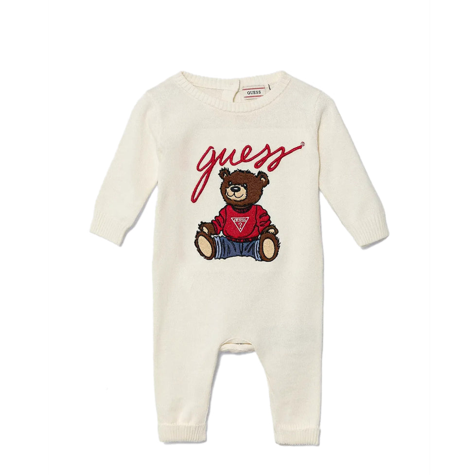 Tuta in maglione GUESS H5BW05 Crema Bambina