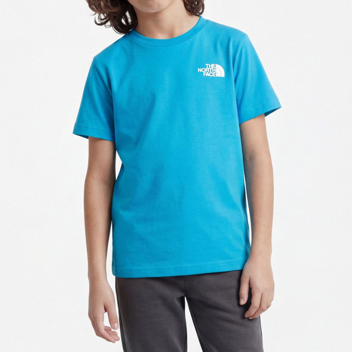 T-shirt The North Face Simple Dome Regular NF0A87T4D7R1 unisex bambino colore blu Meridian Blue